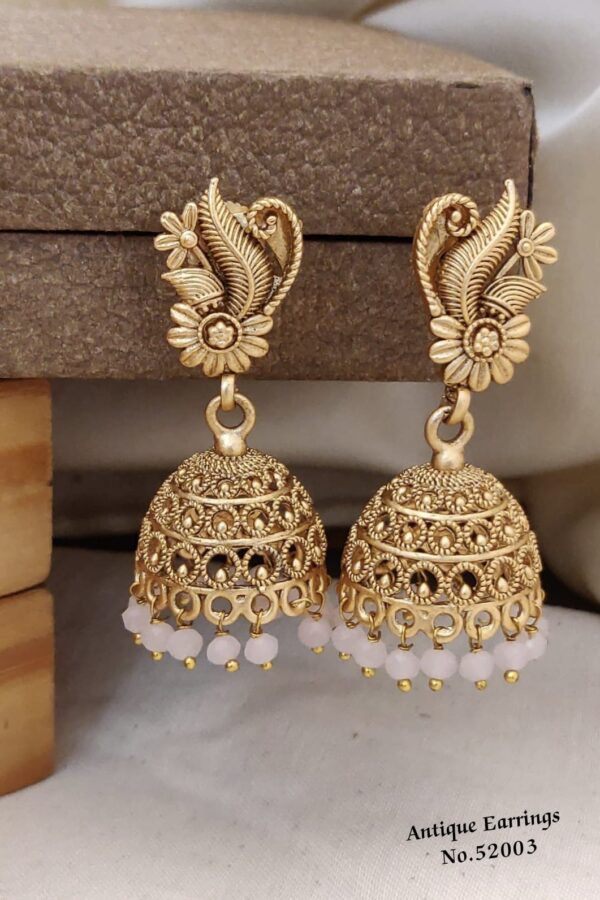 AERS1 Stunning Gold Plated Earrings with Sparkling Stones