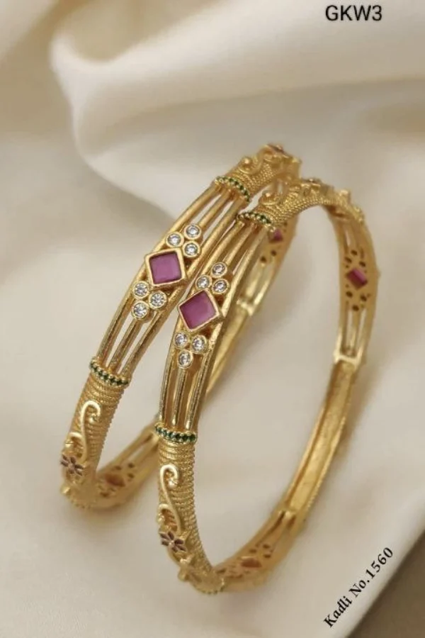 GKW3-Elegant Gold Plated Bangles for Women