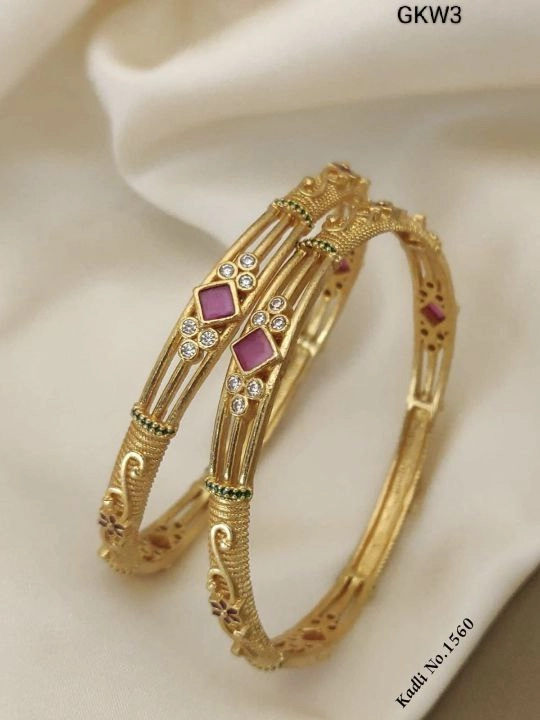 GKW3-Elegant Gold Plated Bangles for Women